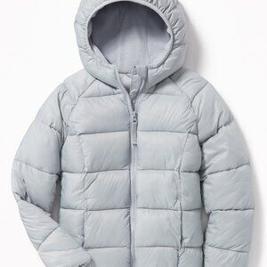 NWT Old Navy Girls Wind-Resistant Polar Fleece Lined Puffer Jacket Coat M(8)